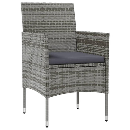 16-tlg. Garten-Lounge-Set mit Auflagen Poly Rattan Grau - Pazzar.ch