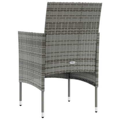 16-tlg. Garten-Lounge-Set mit Auflagen Poly Rattan Grau - Pazzar.ch