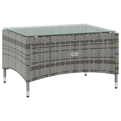 16-tlg. Garten-Lounge-Set mit Auflagen Poly Rattan Grau - Pazzar.ch