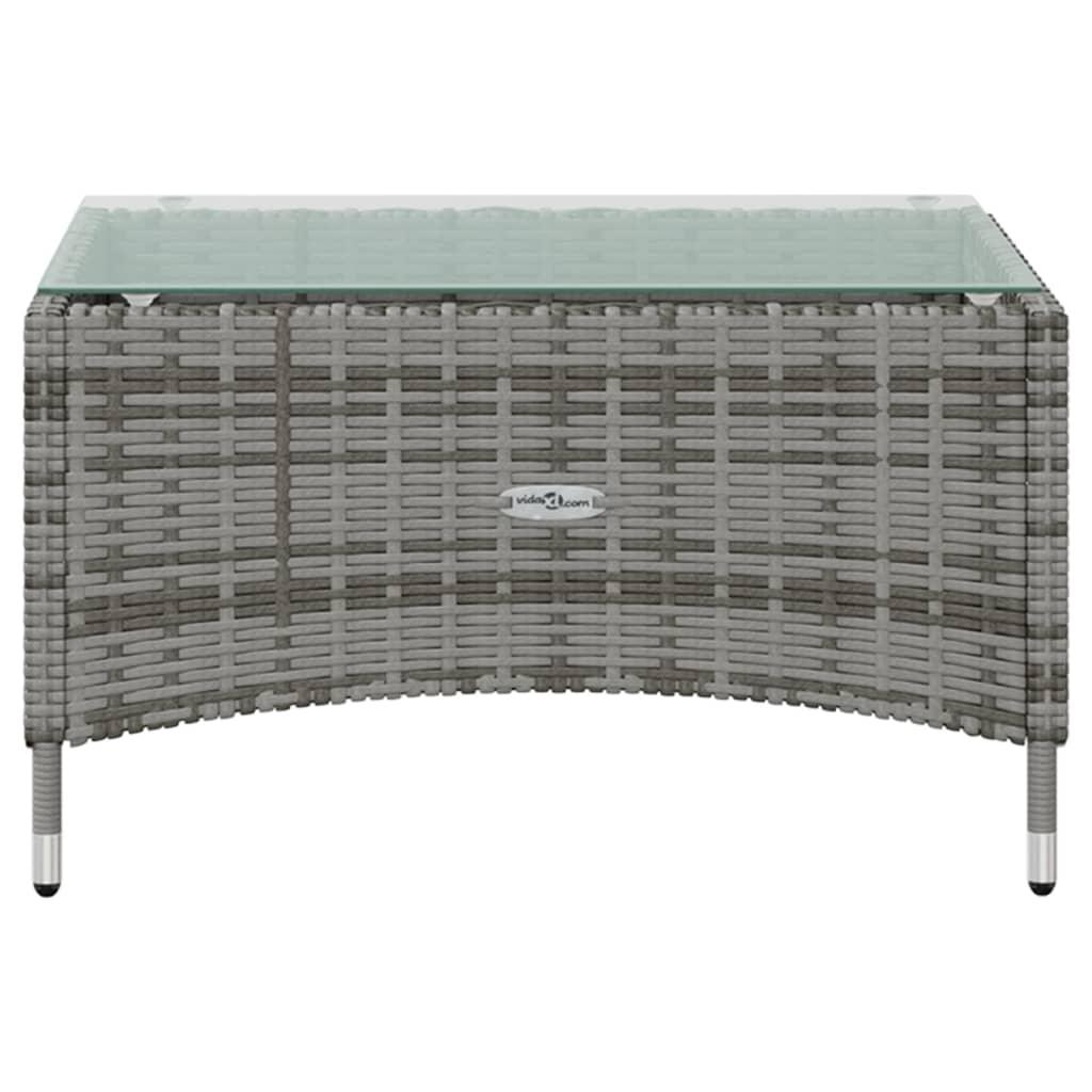16-tlg. Garten-Lounge-Set mit Auflagen Poly Rattan Grau - Pazzar.ch