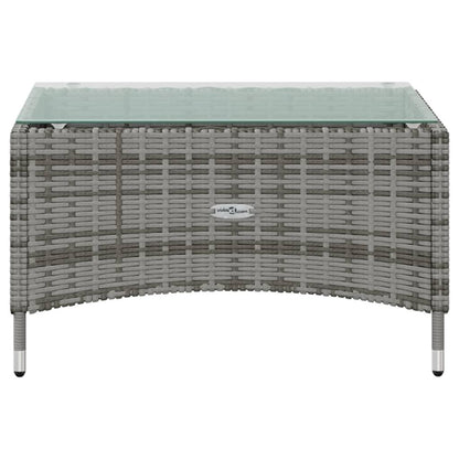 16-tlg. Garten-Lounge-Set mit Auflagen Poly Rattan Grau - Pazzar.ch