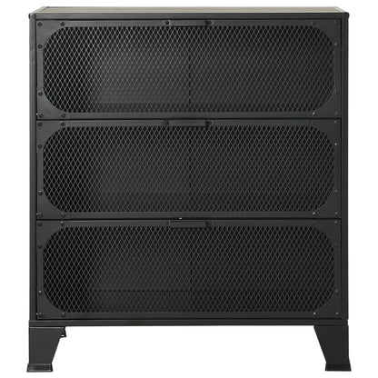 Lagerschränke 2 Stk. Grau 72x36x82 cm Metall und MDF - Pazzar.ch
