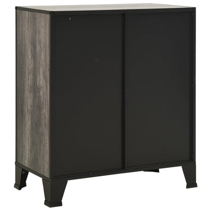 Lagerschränke 2 Stk. Grau 72x36x82 cm Metall und MDF - Pazzar.ch