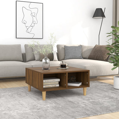 Couchtisch Braun Eichen-Optik 60x60x30 cm Holzwerkstoff - Pazzar.ch