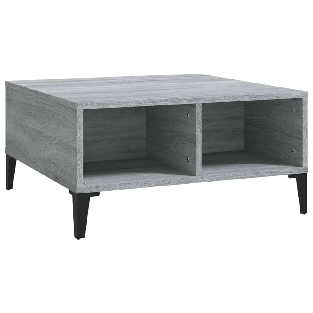 Couchtisch Grau Sonoma 60x60x30 cm Holzwerkstoff - Pazzar.ch