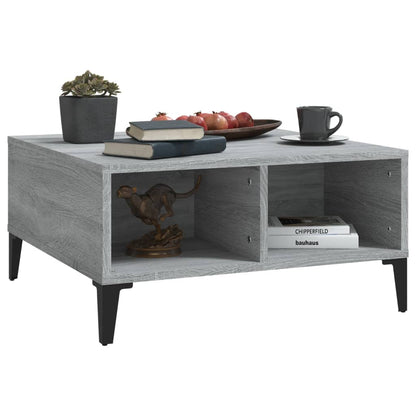 Couchtisch Grau Sonoma 60x60x30 cm Holzwerkstoff - Pazzar.ch