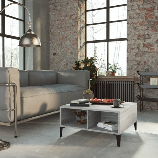 Couchtisch Grau Sonoma 60x60x30 cm Holzwerkstoff - Pazzar.ch