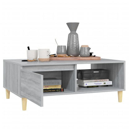Couchtisch Grau Sonoma 90x60x35 cm Holzwerkstoff - Pazzar.ch