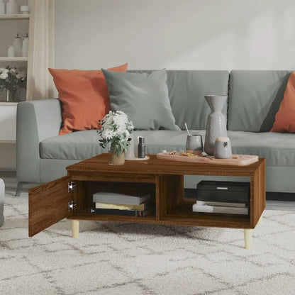 Couchtisch Braun Eichen-Optik 90x60x35 cm Holzwerkstoff - Pazzar.ch