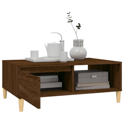 Couchtisch Braun Eichen-Optik 90x60x35 cm Holzwerkstoff - Pazzar.ch