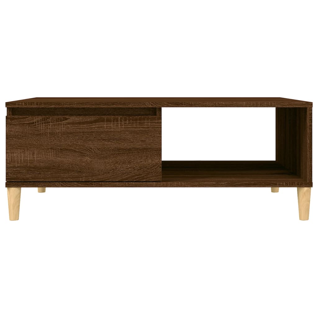 Couchtisch Braun Eichen-Optik 90x60x35 cm Holzwerkstoff - Pazzar.ch