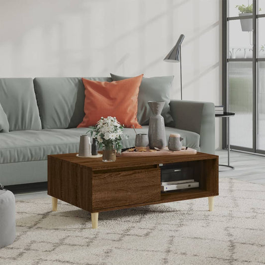 Couchtisch Braun Eichen-Optik 90x60x35 cm Holzwerkstoff - Pazzar.ch