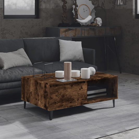 Couchtisch Räuchereiche 90x60x35 cm Holzwerkstoff - Pazzar.ch
