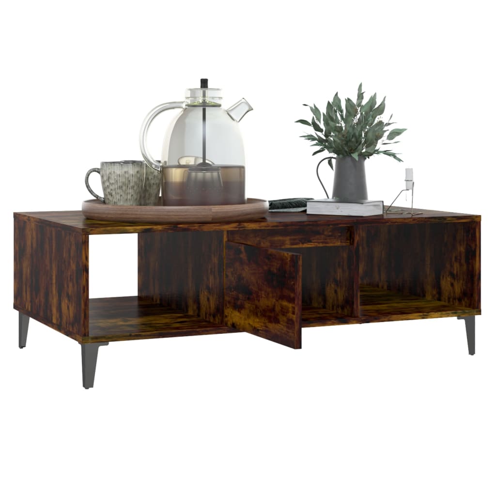 Couchtisch Räuchereiche 103,5x60x35 cm Holzwerkstoff - Pazzar.ch