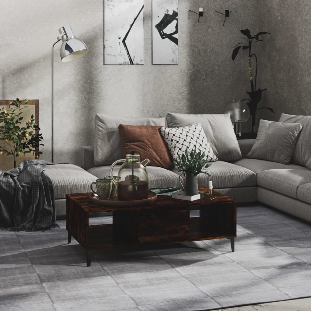 Couchtisch Räuchereiche 103,5x60x35 cm Holzwerkstoff - Pazzar.ch