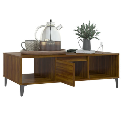 Couchtisch Braun Eichen-Optik 103,5x60x35 cm Holzwerkstoff - Pazzar.ch