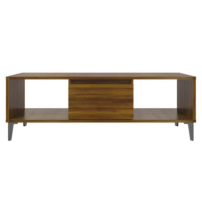 Couchtisch Braun Eichen-Optik 103,5x60x35 cm Holzwerkstoff - Pazzar.ch