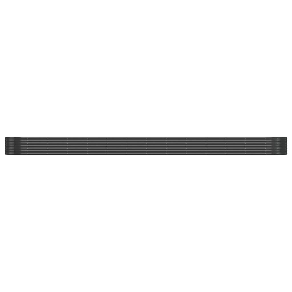Hochbeet Pulverbeschichteter Stahl 544x100x36 cm Anthrazit - Pazzar.ch