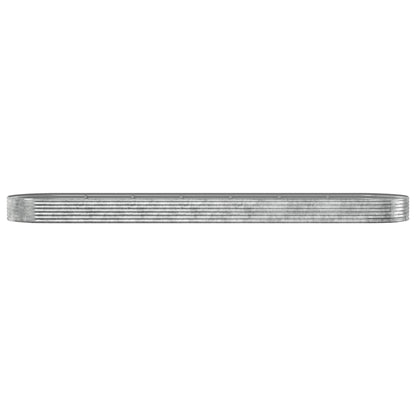 Hochbeet Pulverbeschichteter Stahl 600x140x36 cm Silbern - Pazzar.ch