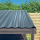 Dachpaneele 12 Stk. Verzinkter Stahl Grau 100x36 cm
