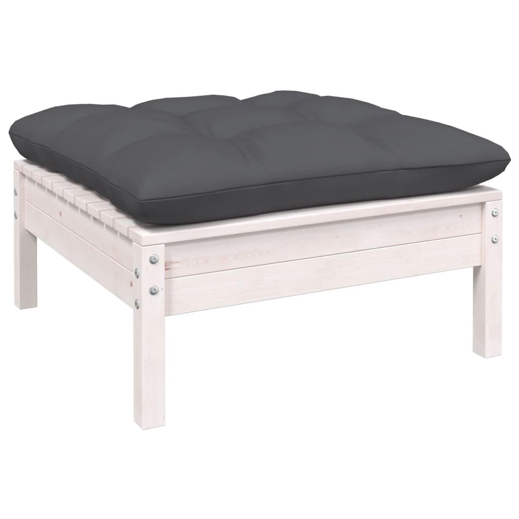 5-tlg. Garten-Lounge-Set mit Anthrazit Kissen Kiefernholz - Pazzar.ch