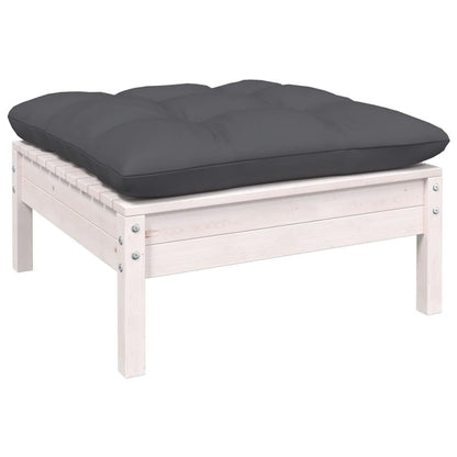 9-tlg. Garten-Lounge-Set mit Anthrazit Kissen Kiefernholz - Pazzar.ch