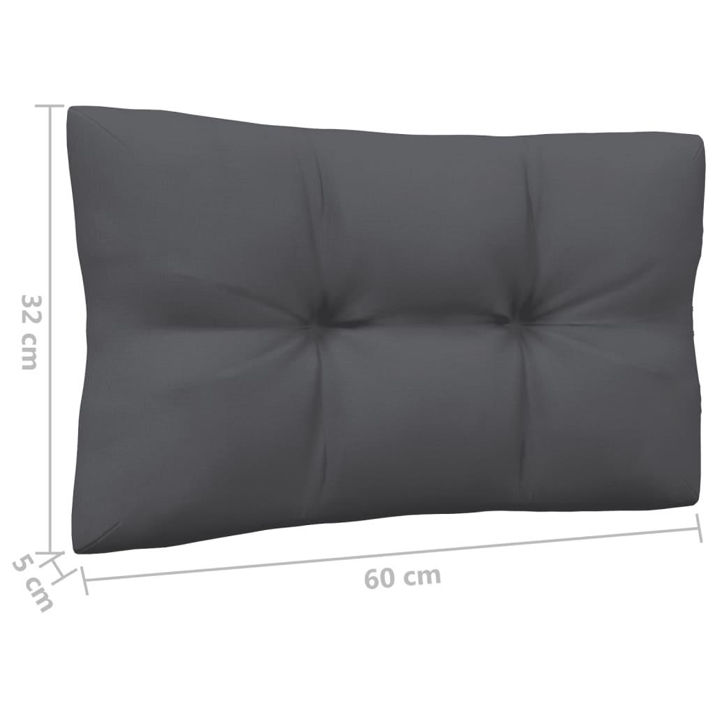 3-Sitzer-Gartensofa mit Anthrazit Kissen Massivholz Kiefer - Pazzar.ch
