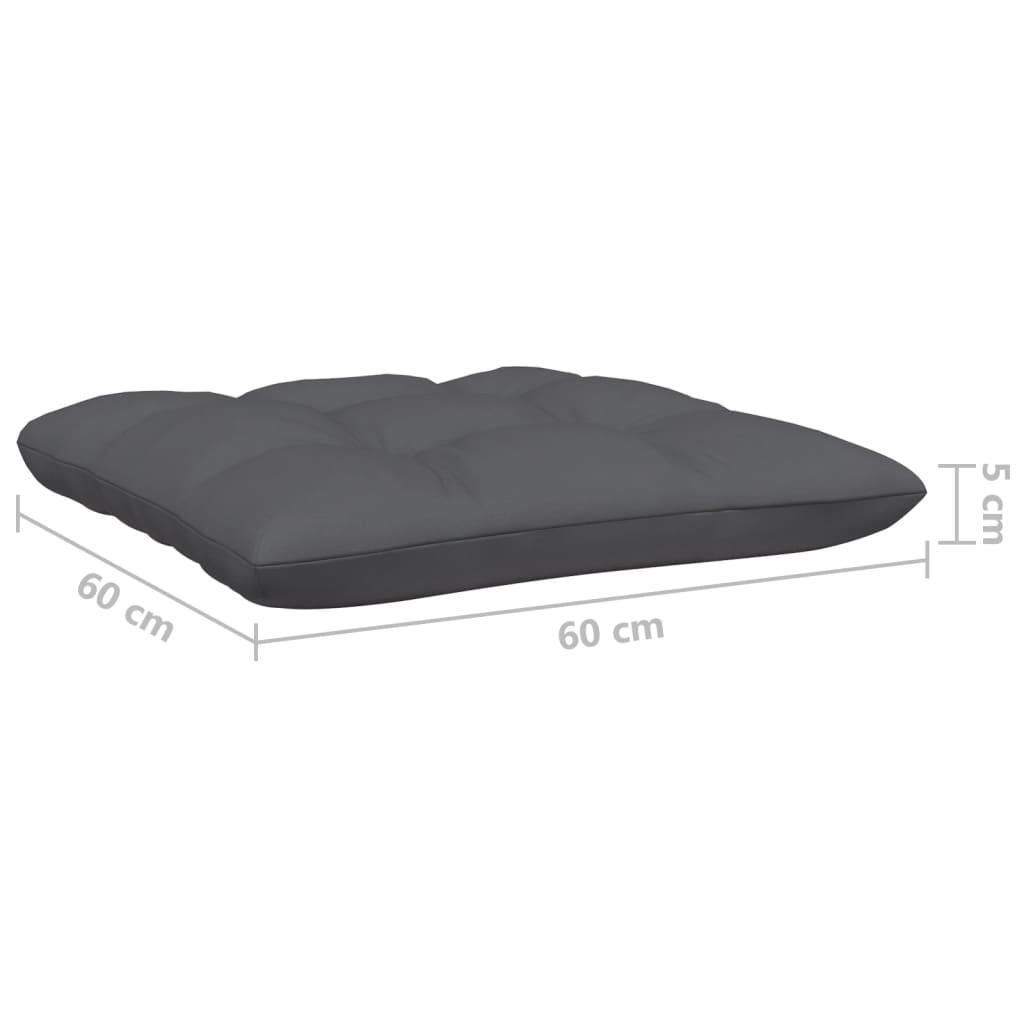 3-Sitzer-Gartensofa mit Anthrazit Kissen Massivholz Kiefer - Pazzar.ch