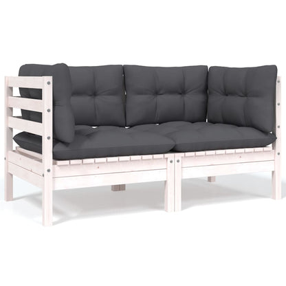 8-tlg. Garten-Lounge-Set mit Kissen Kiefer Massivholz - Pazzar.ch