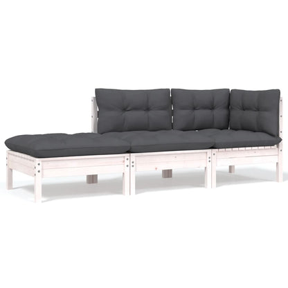 8-tlg. Garten-Lounge-Set mit Kissen Kiefer Massivholz - Pazzar.ch