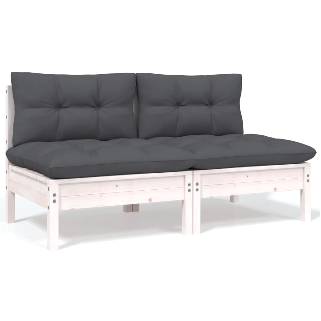 6-tlg. Garten-Lounge-Set mit Kissen Kiefer Massivholz - Pazzar.ch