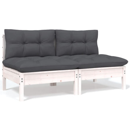 6-tlg. Garten-Lounge-Set mit Kissen Kiefer Massivholz - Pazzar.ch