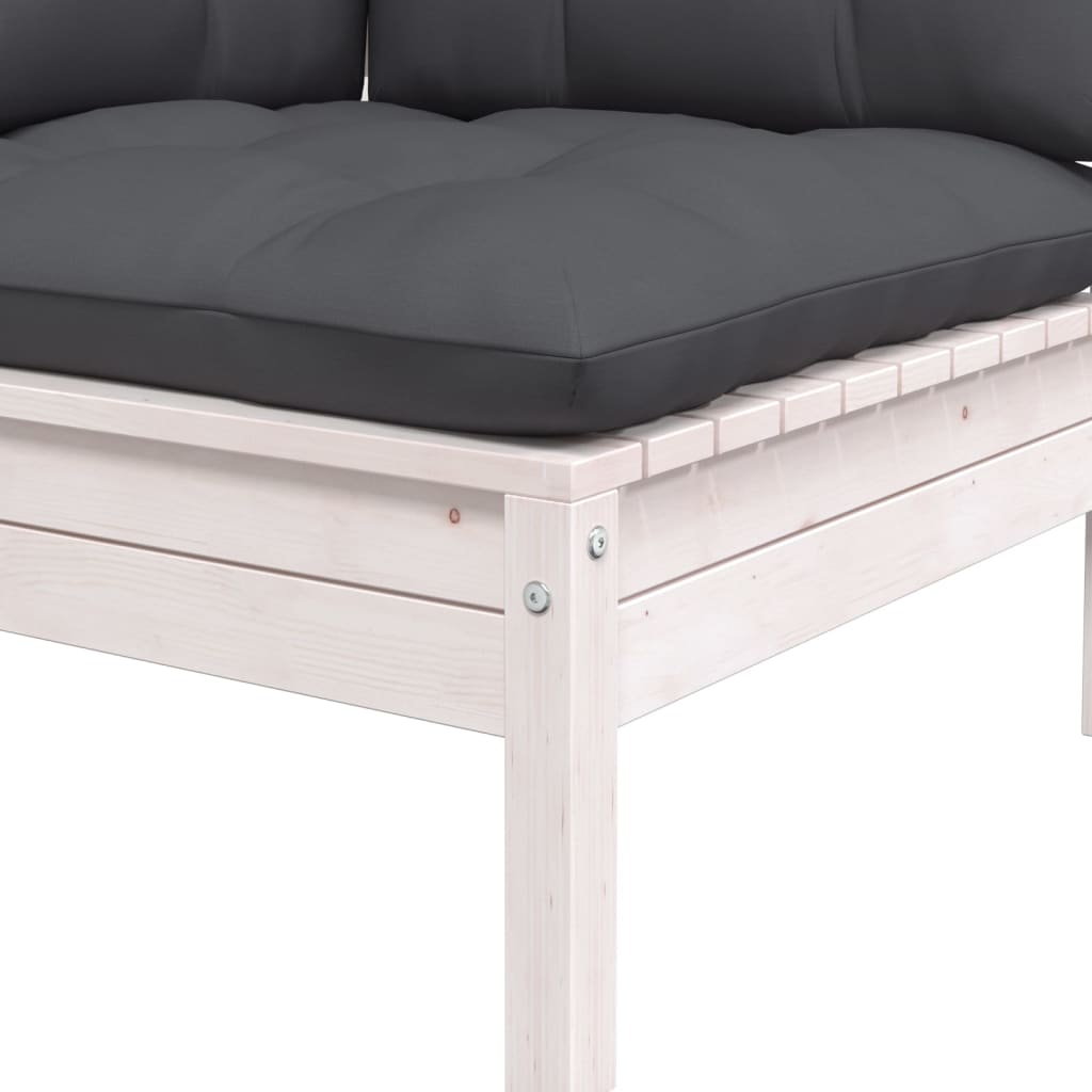 6-tlg. Garten-Lounge-Set mit Kissen Kiefer Massivholz - Pazzar.ch
