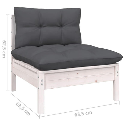 8-tlg. Garten-Lounge-Set mit Kissen Kiefer Massivholz - Pazzar.ch