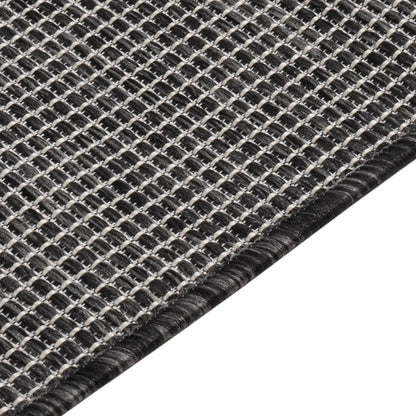 Outdoor-Teppich Flachgewebe 140x200 cm Grau - Pazzar.ch