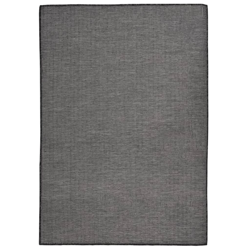 Outdoor-Teppich Flachgewebe 160x230 cm Grau - Pazzar.ch
