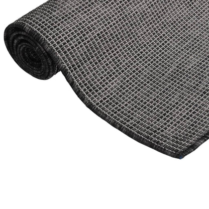 Outdoor-Teppich Flachgewebe 160x230 cm Grau - Pazzar.ch