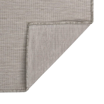 Outdoor-Teppich Flachgewebe 160x230 cm Taupe - Pazzar.ch