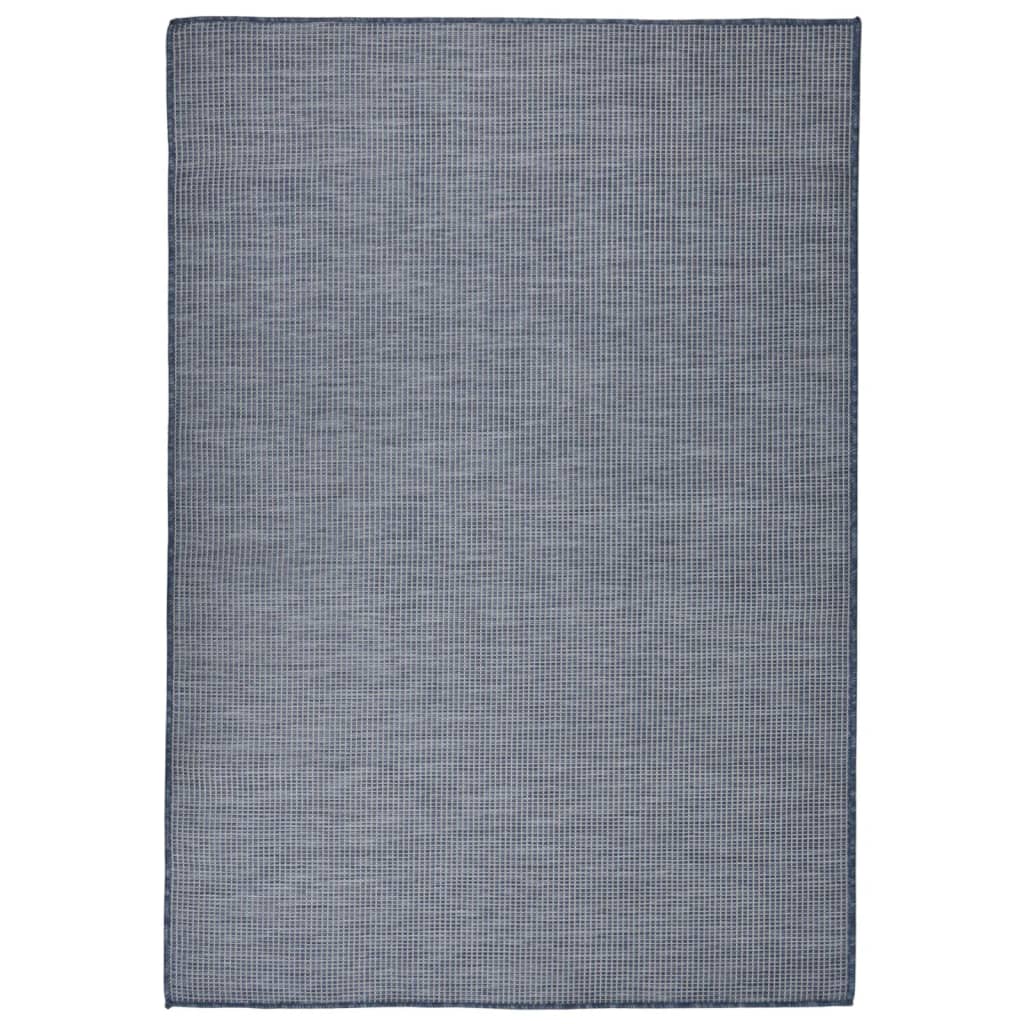 Outdoor-Teppich Flachgewebe 160x230 cm Blau - Pazzar.ch