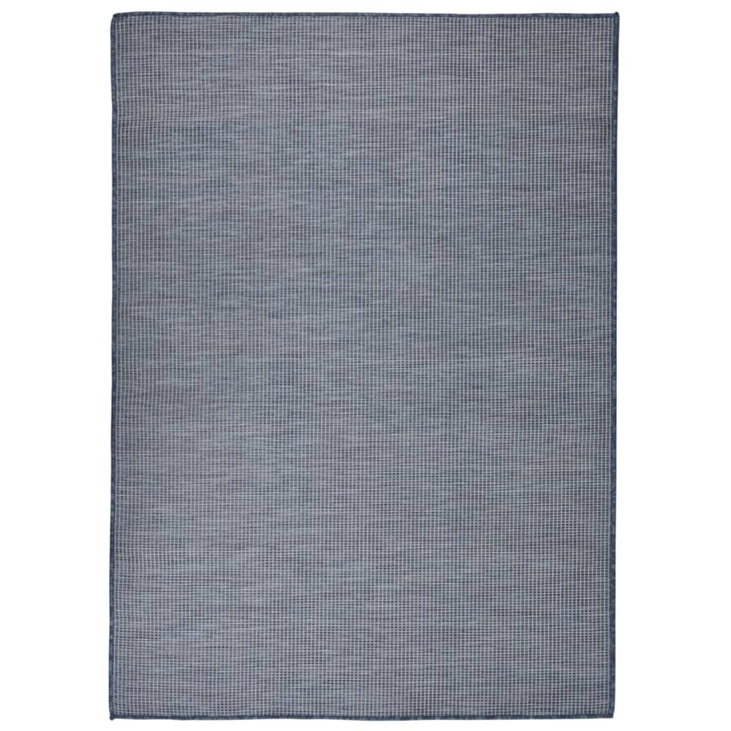 Outdoor-Teppich Flachgewebe 200x280 cm Blau - Pazzar.ch