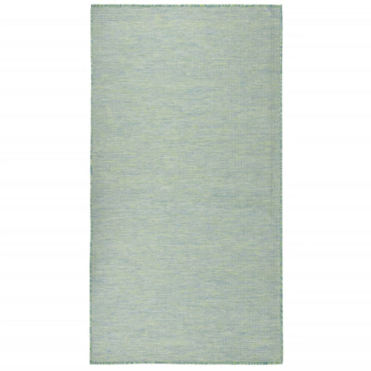 Outdoor-Teppich Flachgewebe 140x200 cm Türkis - Pazzar.ch
