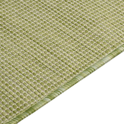 Outdoor-Teppich Flachgewebe 140x200 cm Grün - Pazzar.ch