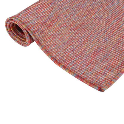 Outdoor-Teppich Flachgewebe 120x170 cm Rot - Pazzar.ch