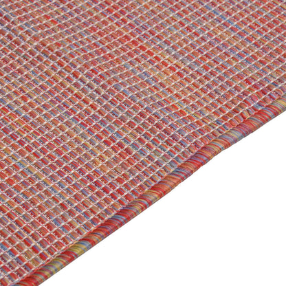 Outdoor-Teppich Flachgewebe 120x170 cm Rot - Pazzar.ch