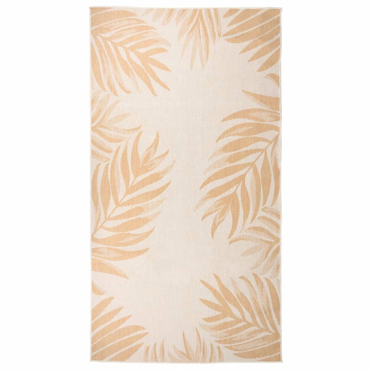 Outdoor-Teppich Flachgewebe 80x150 cm Blattmuster - Pazzar.ch