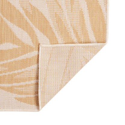 Outdoor-Teppich Flachgewebe 80x150 cm Blattmuster - Pazzar.ch