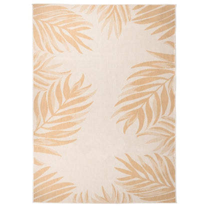 Outdoor-Teppich Flachgewebe 200x280 cm Blattmuster - Pazzar.ch