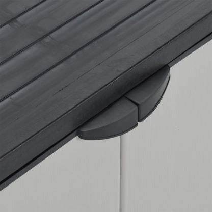 Mülltonnenbox Grau und Schwarz 68x40x85 cm PP - Pazzar.ch
