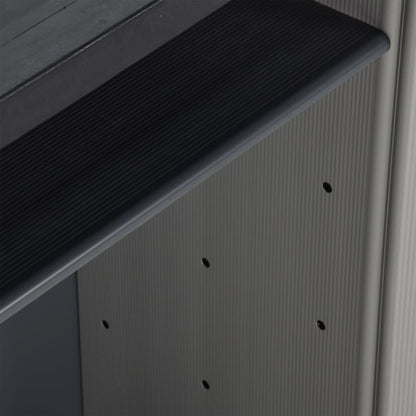Mülltonnenbox Grau und Schwarz 68x40x85 cm PP - Pazzar.ch