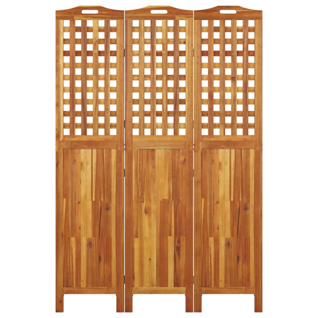 3-tlg. Paravent 121,5x2x180 cm Massivholz Akazie - Pazzar.ch